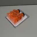 Reusable Soda Can Lids - 6-Pack Spill-Proof, Snap-On Covers for Freshness and Protection, Orange Can Toppers Set of 6