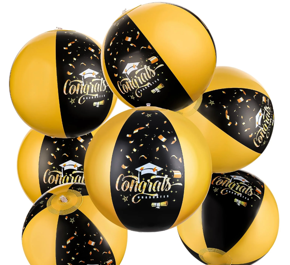 24 Pack Graduation Beach Balls