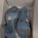 Aldo light blue trim clear sandal