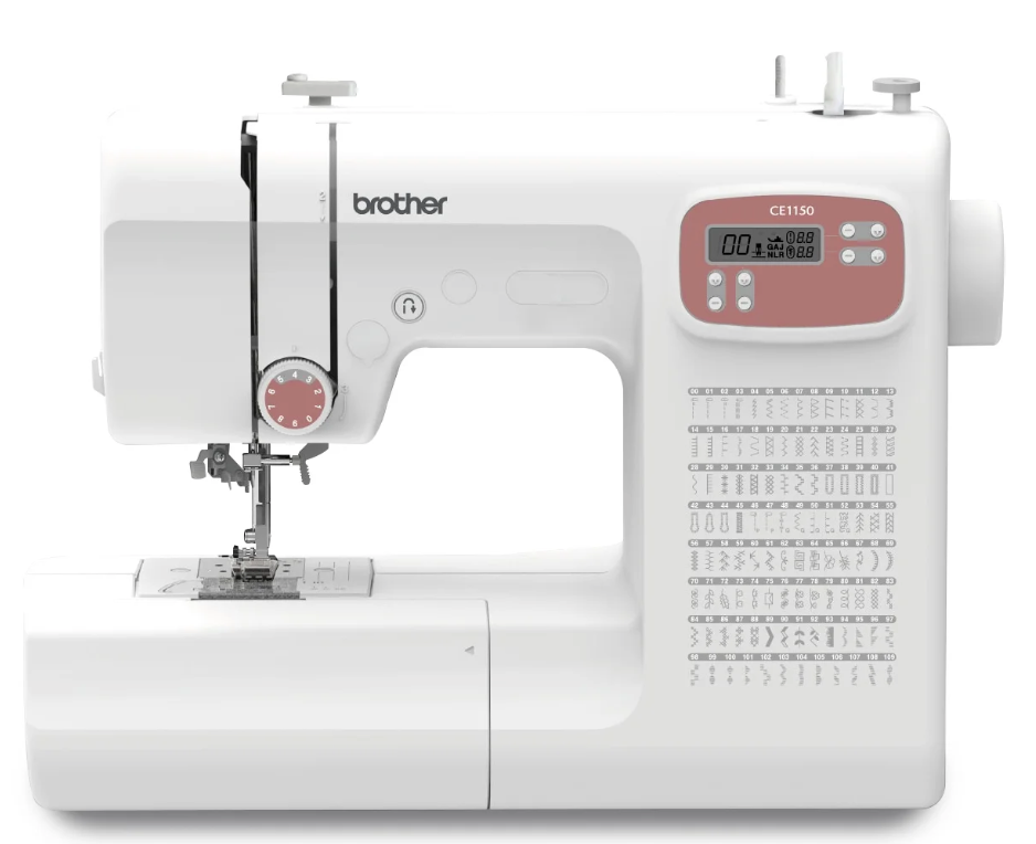 Brother CE1150 110-Stitch Computerized Sewing Machine with Auto Needle Threader, LCD Display & Wide Range of Stitches