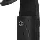 TACNEX OC/Mace Spray Holster for Duty Belt Pepper Spray Pouch MK3 MK4 Canister Holder for MOLLE Vest 1.5" Tactical Flashlight Nylon Case Torch Carrier w/Top Snap Flap for Police Security LE Military