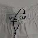 Kate Kasin Half Slips for Women Anti-Static Satin Underskirt Full Length Nude Skirt Lace Trim Short Slips for Under Dresses (Large, White)