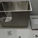 Yangbaga XXL Enclosed Stainless Steel Litter Box with Lid, Side Entry