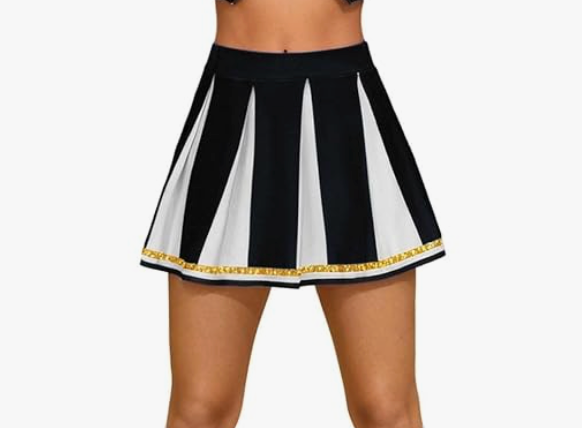 Cheerleader Skirt for Women Carnival Stage Performance School Sports Size 140