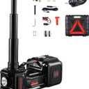 VEVOR Electric Car Jack, 5 Tons /11000 lbs, Scissor Jack with Built-in Inflator, 12V Tire Change Replacement with Impact Wrench & LED Light, Portable Jack kit for Sedan, SUV, Truck