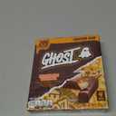 GHOST PROTEIN BAR, CHOCOLATE CARAMEL Flavor, 20G Protein, 2G Sugar, 4 Dual-Bar Packs, 9.2 oz (EXP 10/29/26)