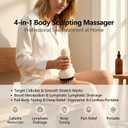 4-in-1 Body Sculpting Machine - Lymphatic Drainage Massager & Anit Cellulite Tool Help Skin Tightening & Reduce Stretch Marks, Firming Tool for Belly, Legs, Arms & Glutes - Improves Circulation