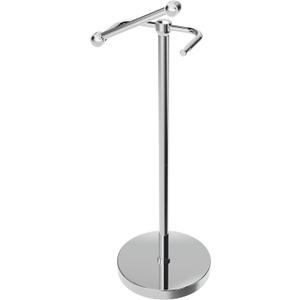 Toilet Paper Holder Stand, Post Pivoting Design Free Standing Toilet Paper Holder, SUS304 Stainless Steel Toilet Paper Roll Holder, Heavy Stable Base (Chrome)