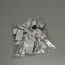 2 x 2PCS Hair Bows for Girls White Bowknot Hair Clips BarrettesLeather Bows with Long Tail Hair Accessories for Girls Toddlers Teens Kids