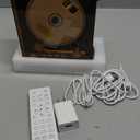 CARONSORT CD Player with Speakers Bluetooth Nostalgic Retro Portable CD Players for Home Wood Music Player FM Radio for HomeWired and Remote Control-Walnut Brown