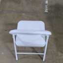 Simpli-Magic Folding Chairs with Padded Cushion and Back, Padded Folding Chairs (6 Pack) for Home and Office, Indoor and Outdoor Events, White