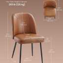 VASAGLE Dining Chairs Set of 2, Upholstered Kitchen Chairs