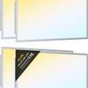 LED 2x4 Flat Panel Light, Drop Ceiling Lights Fixture, Selectable Features, 30W/40W/50W/60W/72W, 3000K/3500K/4000K/5000K/6500K, Dimmable (0-10V), for Office Kitchen, ETL Listed 4 Pack