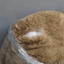 INVENHO Small Dog Bed Washable Orthopedic Calming Warming Durable Pet Bed with Anti-Slip Bottom (S (20"x19"x6"), Dark Brown)