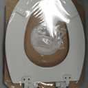 Mayfair Cassel Slow Close Toilet Seat, Easy Clean, Non Slip Premium Wood Seat, Easy Install, Made in USA, Elongated, White