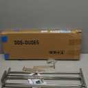 DDS-DUDES 23 Inch Bathroom Towel Rack Towel Shelf with Double Towel Bars Lavatory Wall Mount Holder with Hooks Stainless Steel Hotel Bath Rack (Silver)