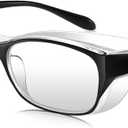 Dollger Safety Glasses With Progressive Reading Lens and Blue Light Eye Protection Safety Goggles (Black)