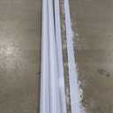 Muzata 10Pack 6.6FT/2M Wider LED Channel Silver Aluminum LED Strips Diffuser Channel with Milky White Cover U102 WW 2M