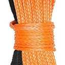 Synthetic Winch Rope 5/16 Inch x 100ft 12000LBS Synthetic Winch Line Cable Rope for Off Road ATV UTV SUV (Orange)