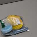 3Pcs Dog Bath Brush, Dog Scrubber for Bath, Dog Shampoo Brush Bubble Maker, Dog Paw Washer, dog grooming Massage Brush with Adjustable Ring Handle, dog accessories for Short & Long Hair -Blue