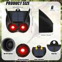 Qualirey 6 Pack Solar Animal Repellent Nocturnal Predator Control Light Animal Repellent for Coyote, Raccoon, Deer, Skunk Outdoor Animal Predator Deterrent Devices for Garden Yard Farm Chicken Coop