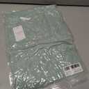 Womens Tops Dressy Casual Swiss Dot V Neck Ruffle Tunic Blouse for Women Cute Petal Short Sleeve Pom Pom Shirt Office (Green)