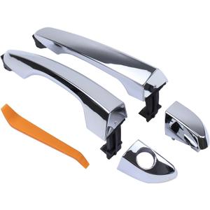 ApplianPar Front Driver and Passenger Side Exterior Door Handle Chrome for Hyundai Tucson 2016-2021