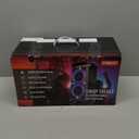 Portable Bluetooth Speaker: 160W Peak Powerful Loud Sound Deep Bass Wireless Boombox Large Subwoofer 15 Hours Battery Life Fast Charging with Led Light Show for Party Outdoor Camping Backyard