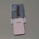 Magnetic for iPhone 15 Case Cute Stripes Phone Case, Shockproof Slim TPU and Hard PC Protective Phone Cover Compatible with MagSafe Designed for Women Girls, Pink and White