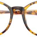Gaoye Blue Light Blocking Glasses, Retro Round Eyewear Frame Anti Eyestrain Computer Glasses for Women Men (Tea Leopard/Transparent Lens) (Tea Leopard/Transparent Lens)