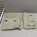 Light Sage Linen Curtains 72 Inch Length for Bedroom 2 Panels Grommet Light Filter Linen Textured Semi Sheer Opaque Sage Green Curtains for Living Room Bay Window Cottage Farmhouse 6FT 6 FT Long 52x72