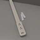 Electrical Outlet Extender Stick - Features USB-A, USB-C and 2 AC Outlets, Extends 22"-34", Rotates 180° Access Hard-to-Reach Outlets, Wall Plug Power Socket Expander Nightstands, Sofa, Desks and More