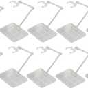 Migaven Action Figure Stand, 10pcs Assembly Action Figure Display Holder Base Doll Model Support Display Stand Compatible with HG RG SD SHF Gundam 1/144 Toy Clear