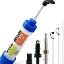 Orion Motor Tech Fluid Extractor Pump, 350mL Oil Extractor Pump, Manual Fuel Suction Fill Syringe with 3 Hoses for Automotive Transmission Brake Fluid Transfer Steering Gear Engine Oil Change (blue)