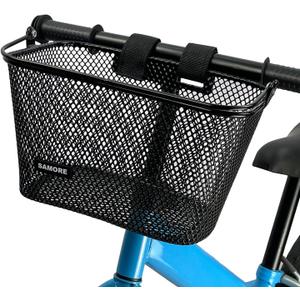 SAMORE Kids Bike Basket with Handle Bike Baskets for Children Cute Small Front Bicycle Handlebar Basket for Girls & Boys
