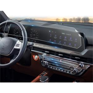 CDEFG 4Pcs for 2023-2025 2026 Kia Telluride Screen Protector, 12.3 Inch Touchscreen + AC, Telluride (LX/S/EX/SX/SX Prestige) Accessories Nano Film