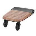Evenflo Stroller Rider Board, Convenient Riding Options, Non-Skid Surface, Smooth-Ride Wheels, Easy to Use, Holds up to 50 Pounds, No Additional Parts Needed, One Size - Wood Grain