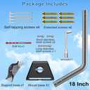 Gen 3 Mount for Starlink, Adjustable Wall /Roof Mounting Kit Compatible with Starlink Standard 4/4X/V3Include Aluminum Pipe Adapter