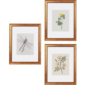 Set of 3 Photo Frame 12 X 16 Vintage Picture Frame for Wall or Tabletop
8x10" Picture with Mat or 12x16" Picture without Mat Wall Decor Gift for Living Room, Kitchen, Office