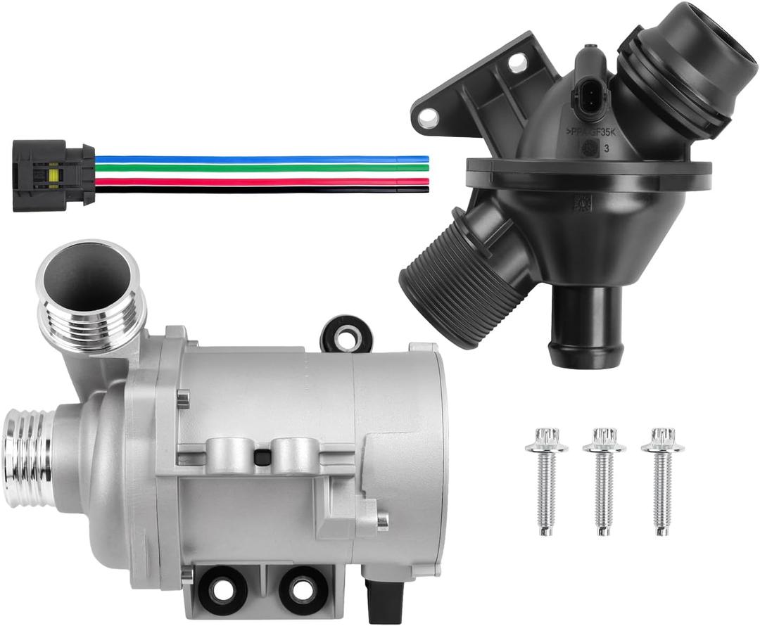 Electric Engine Water Pump with Thermostat Compatible with 228i 328i 528i 428i 328i GT xDrive 428i xDrive 528i xDrive X1 X3 X4 X5 Z4 Replace 11517604027 11537633477