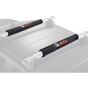 MeeFar Universal Car Soft Roof Rack Pads Luggage Carrier Rack for Kayak Surfboard SUP Canoe Include 2 Heavy Duty Tie Down Straps, 2 Tie Down Rope, 2 Quick Loop Strap