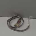 XZQTIVE Women's Leather Belt for Jeans Pants Dresses Fashion Ladies Western Leather Belt Silver Buckle (Dark Brown)