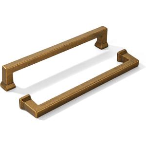 khtumeware 10 Pack 6inch(152mm) Hole Center Vintage Antique Brass Cabinet Pulls Heavy-Duty Solid Cabinet Hardware Pulls for Kitchens, bathrooms and Dresser Handle