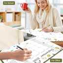 Gannyfer Desk Calendar 2026 with Desktop Mat, Simplified Large 22" x 17" Desktop Pad Calendar, 18 Month Desk Calendar, Use Now to Dec 2026, Office Supplies Perfect for Home School and Office - Green(6 Stickers Included)