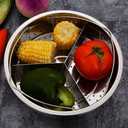 Stainless Steel Vegetable Steamer Basket, Insert Steaming Rack with Handle for Cooking, Include Egg Steamer Rack for Pot(COLOR:Silver)