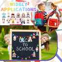 24 Pcs Welcome Back to School Gifts for Students Mini Stuffed Animals Bulk Tiny First Day of School Plush Animals Small Doll Keychain with Pencil and Sign for Party Classroom Prizes Gifts