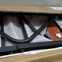 Vaunn Medical Adjustable Overbed Bedside Table With Wheels (Hospital and Home Use) (Walnut Brown)