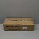 SPACEKEEPER Slim Rolling Storage Cart 4 Tier Bathroom Organizer Cart Mobile Shelving Unit Slide Out Utility Cart for Kitchen, Bthroom, Makeup, Craft, Laundry Narrow Places, Black