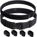 TACNEX Duty Belt w/Hook Lining 4 Keepers 2" Police Law Enforcement Officer Security Nylon Outer Inner Belt