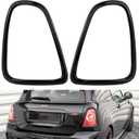 Tail Light Trim Ring Taillights Bezel Compatible with 2007-2015 Mini Cooper R56 R57 R58 R59 Glossy Black, 1 Pair